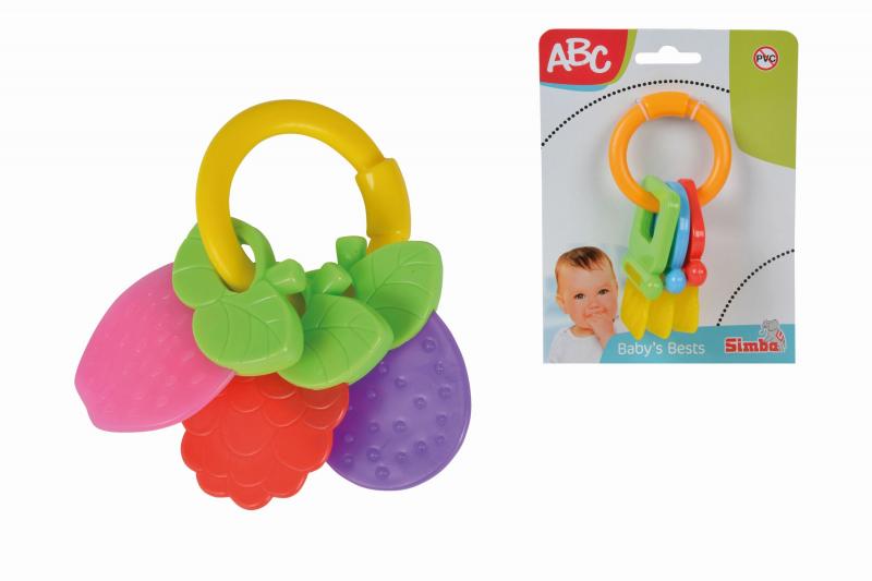 2v1 Hrkálka a hryzátko - kľúče/ovocie